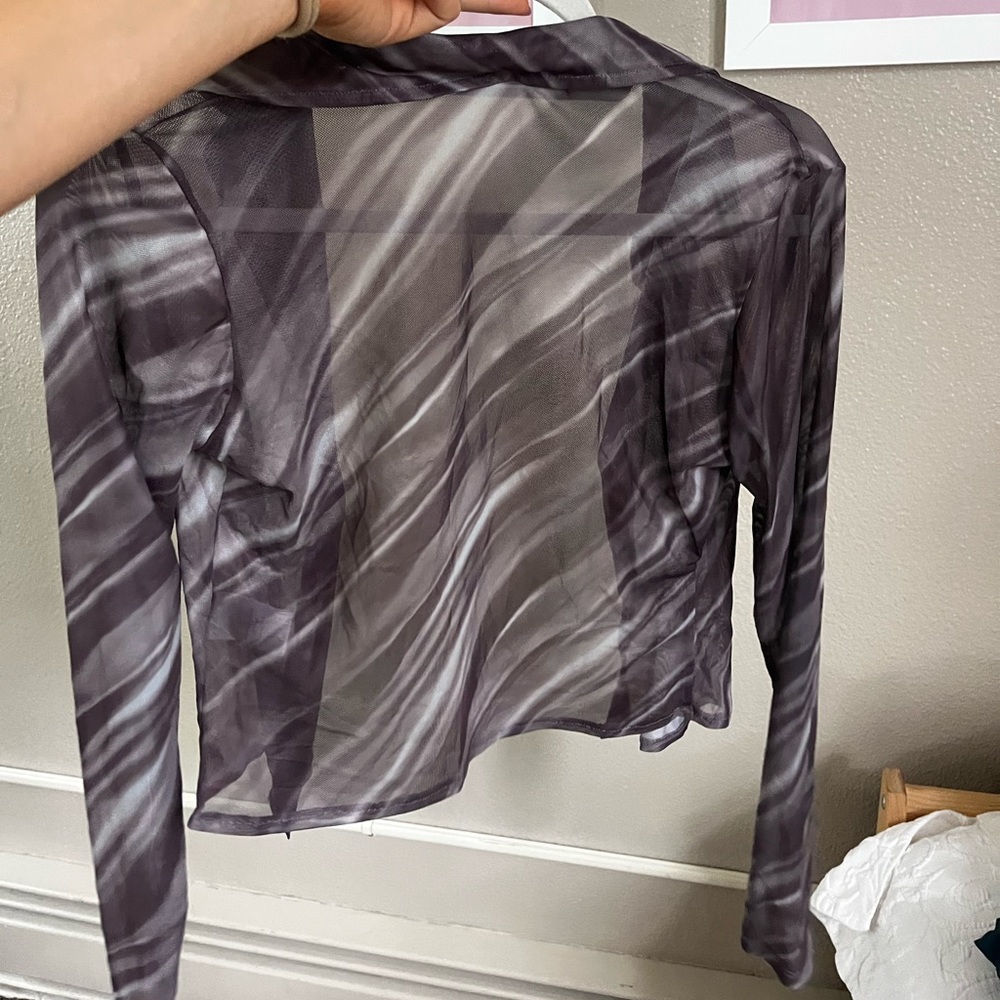 Motel Rocks sheer button up - Picture 3 of 3